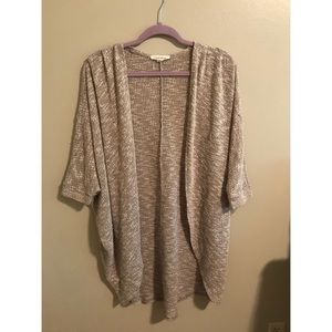 Quarter sleeve, long cardigan